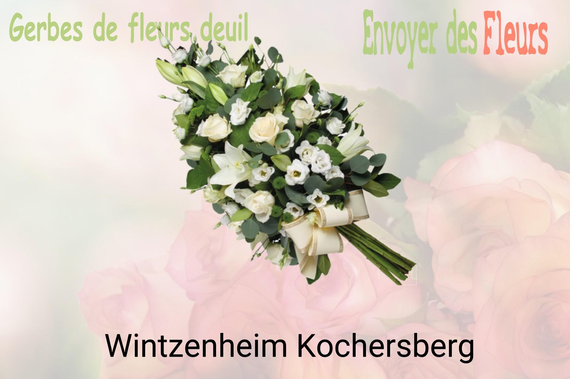 Gerbe de fleurs de deuil livrée à Wintzenheim-Kochersberg